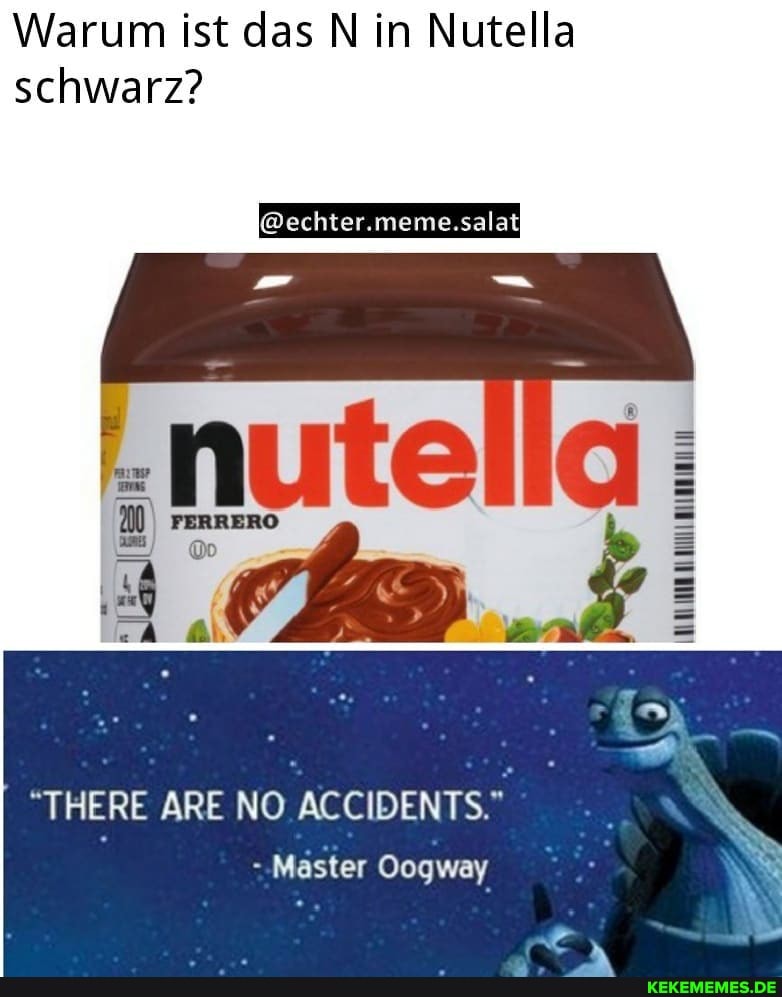 Warum ist das N in Nutella schwarz? @echter.meme.salat - Keke