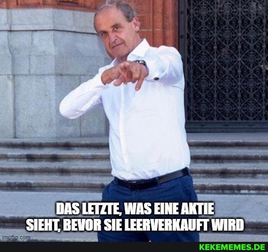 DAS LETZTE, WAS EINE AKTIE SIEHT BEYOR SIE LEERVERKAUFT WIRB
