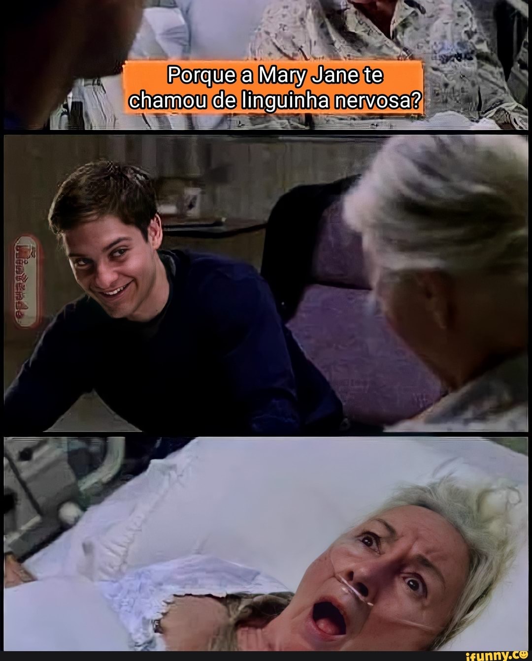 Porque a Mary Jane te chamou de linguinha nervosa?