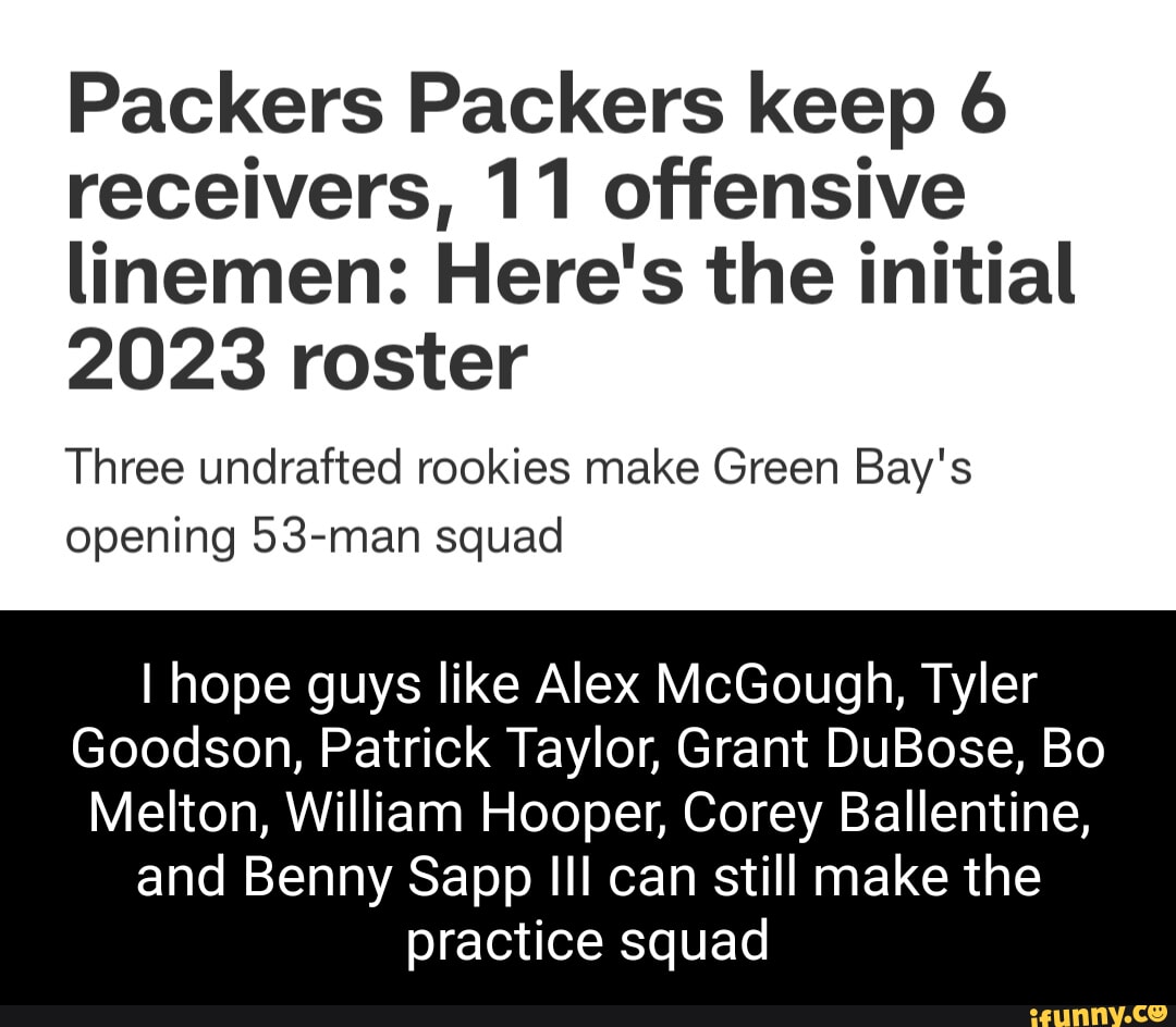 Packers keep 6 receivers, 11 offensive linemen: Here's the initial