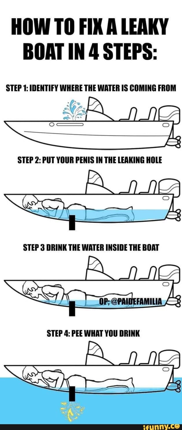 HOW TO FIX A LEAKY BOAT IN 4 STEPS: STEP 1: IDENTIFY WHERE THE WATER IS ...