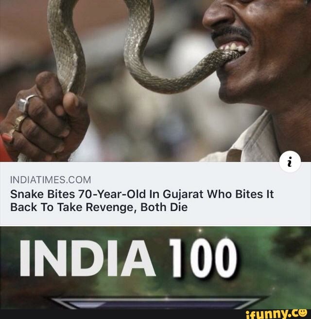 Snake Bites 70Year0Id In Gujarat Who Bites It Back To