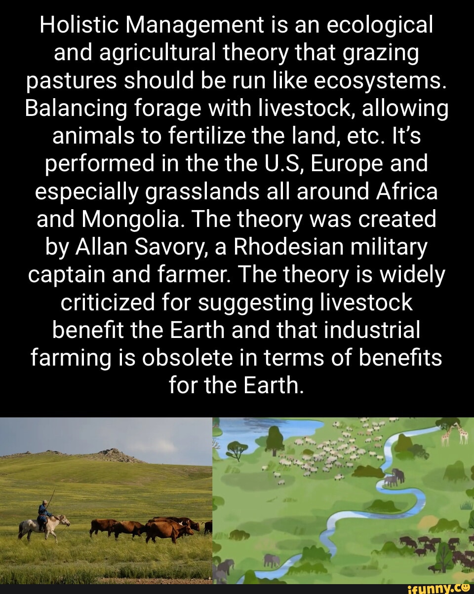 Holistic Management is an ecological and agricultural theory that ...