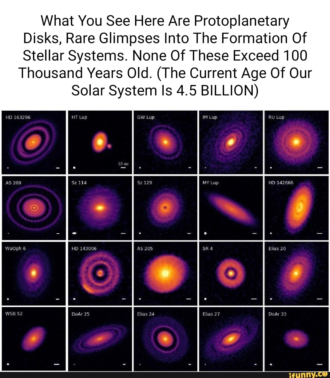 What You See Here Are Protoplanetary Disks, Rare Glimpses Into The