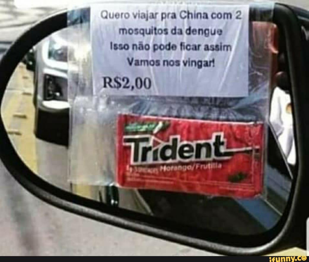 viajar pra China com 2 mosquitos da dengue
Isso não pode ficar assim
Vamos nos vingar!