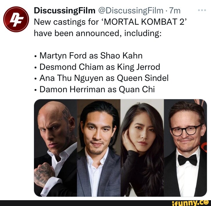 Mortal Kombat 2' Adds Damon Herriman, Martyn Ford, More – Deadline