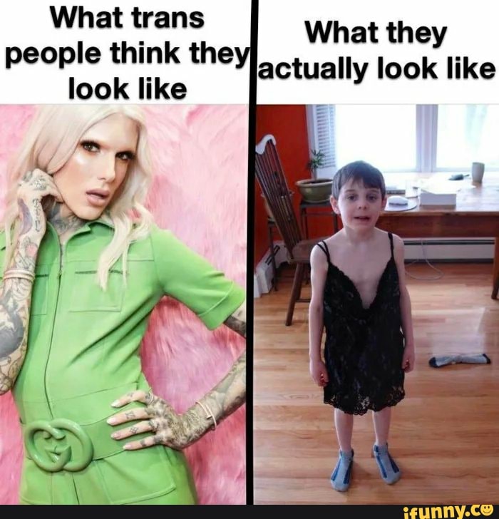 What trans people think the look like What they actually look like - iFunny