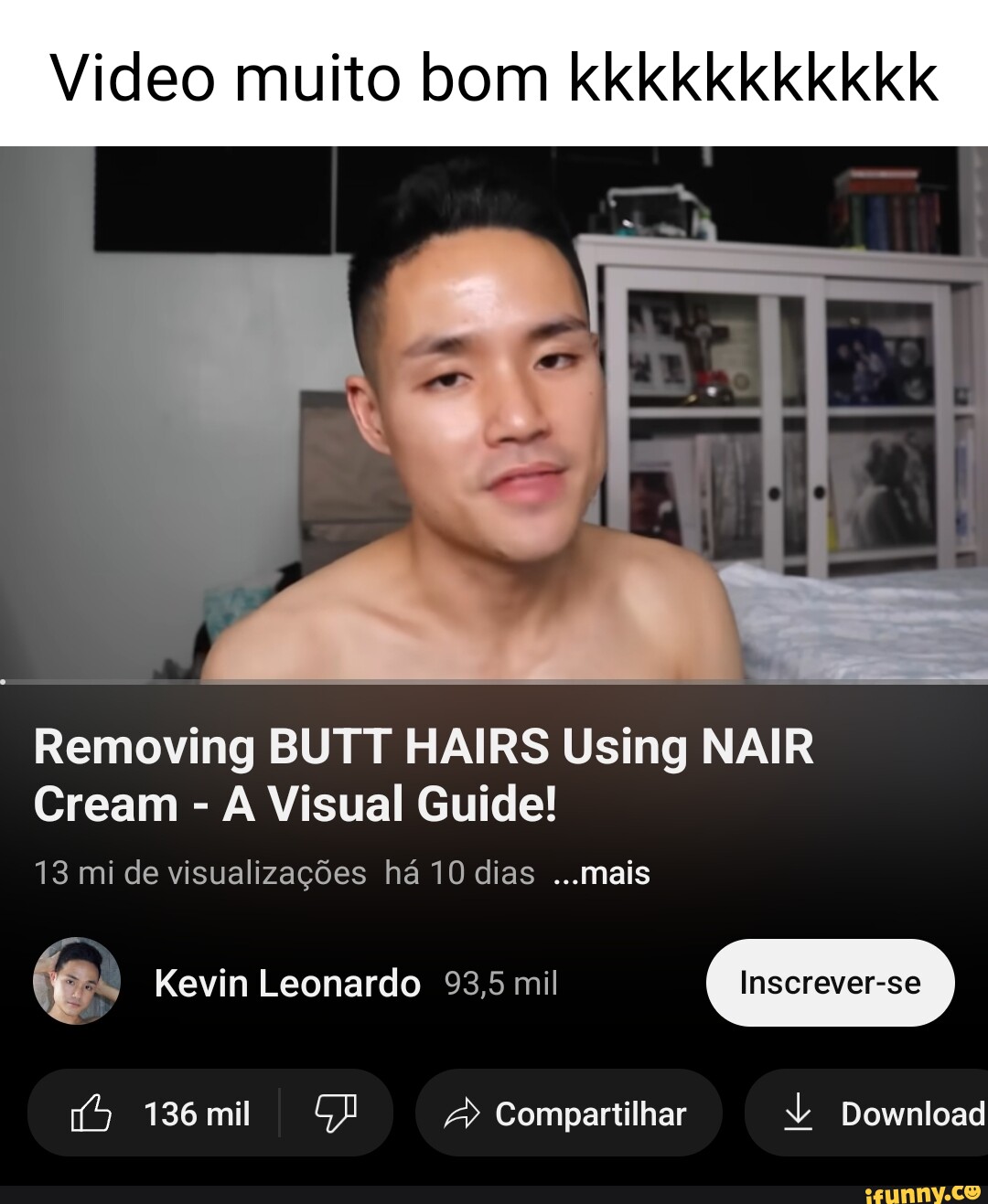 Video Muito Bom Kkkkkkkkkkk I Removing Butt Hairs Using Nair Cream A Visual Guide Mi De