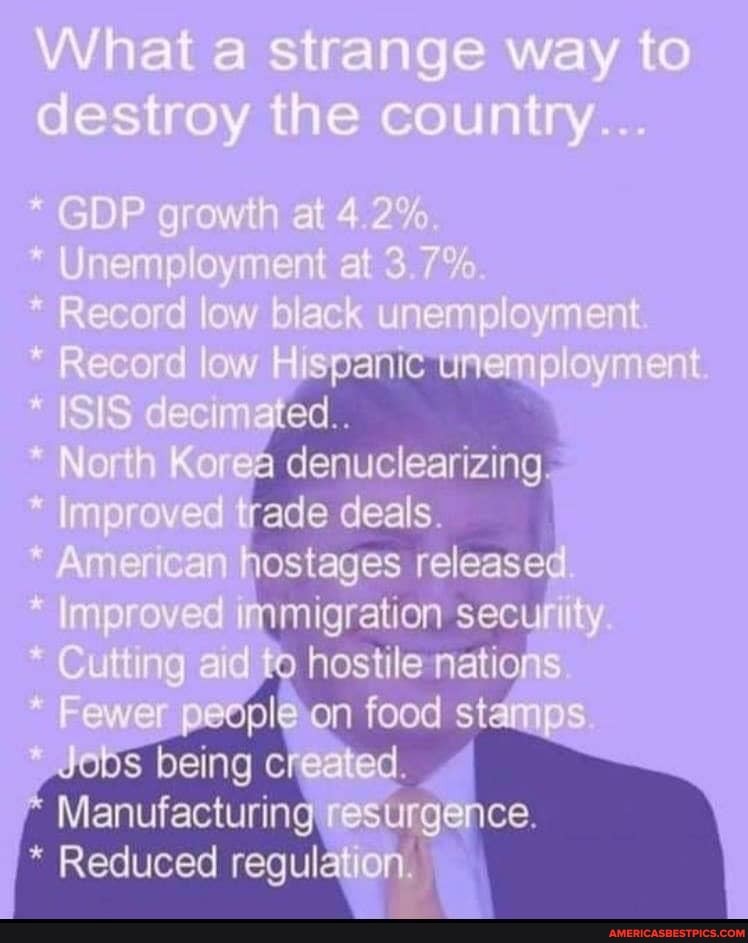 unem
ed.
4 denuclearizing
rade deals fostages release ramigration secu
hostile natio on food
being
Manufacturing, osurgence.
Reduced regul, on