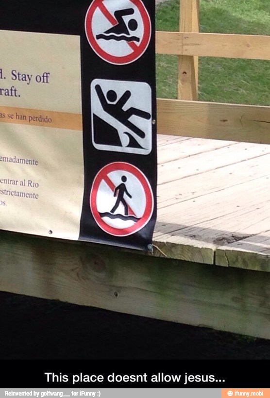 This place doesnt allow jesus...