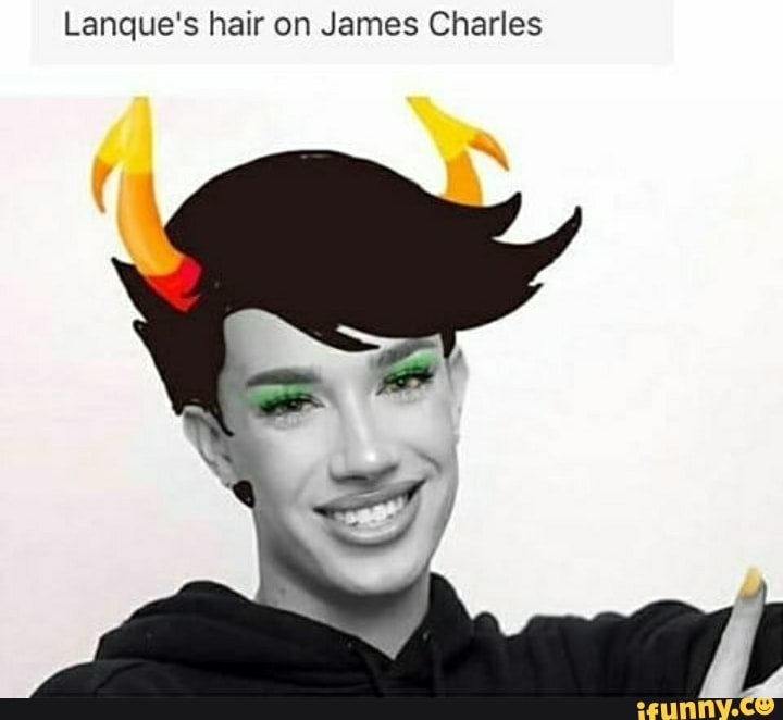 Lanque's hair on James Charles.