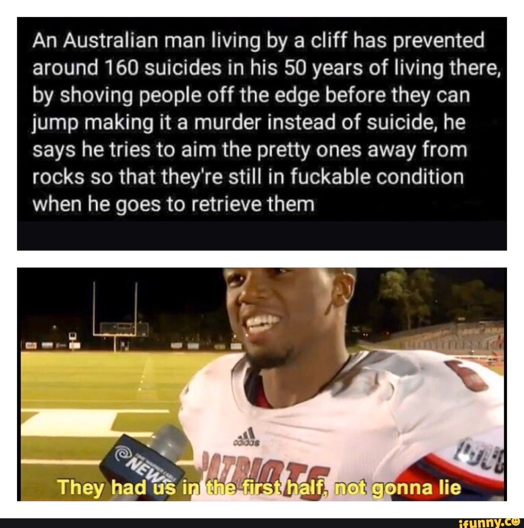 An Australian man living by a cliff has prevented around 160 suicides ...