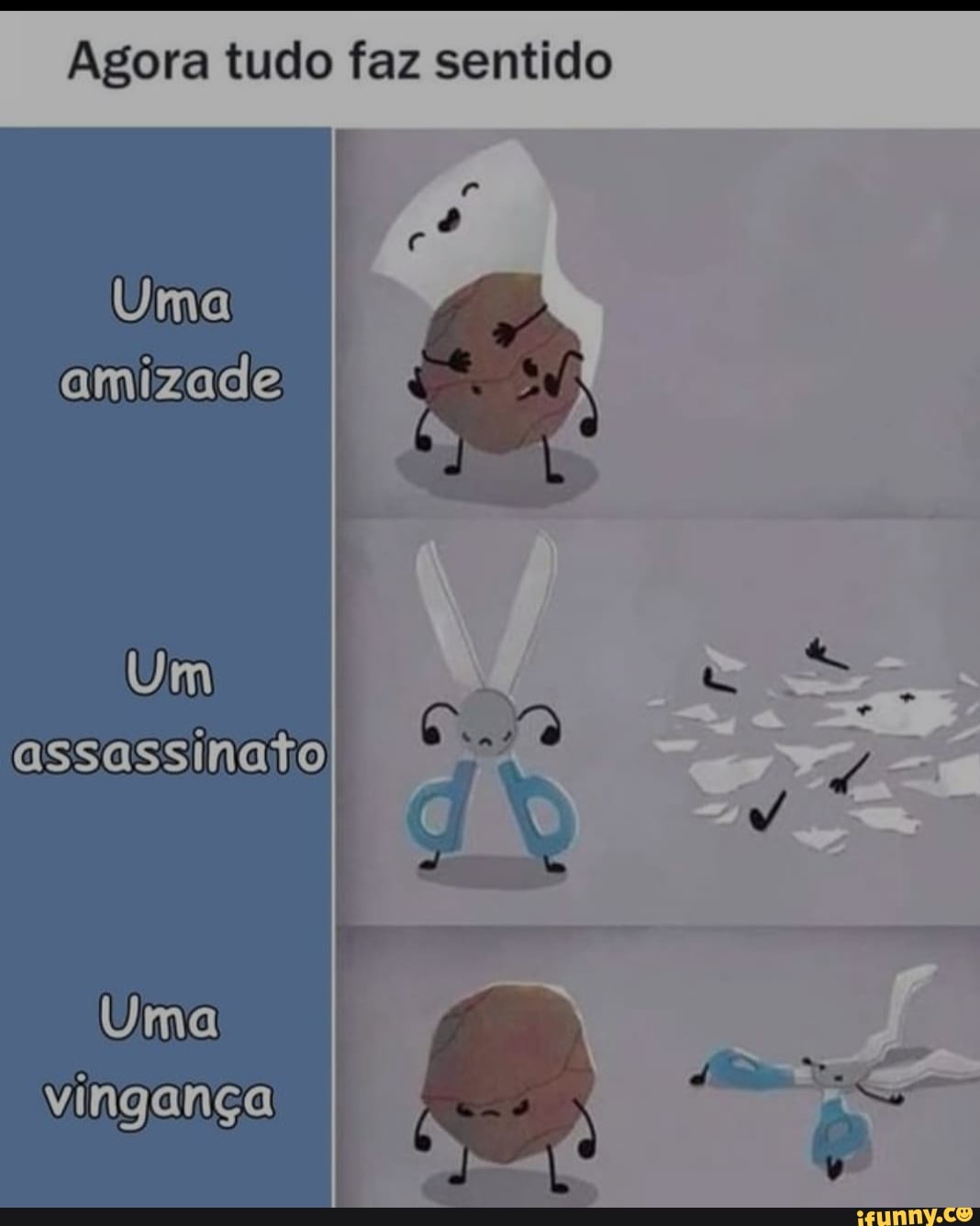 Agora tudo faz sentido
Uma
amizade
Um
assassinato
Uma vingança