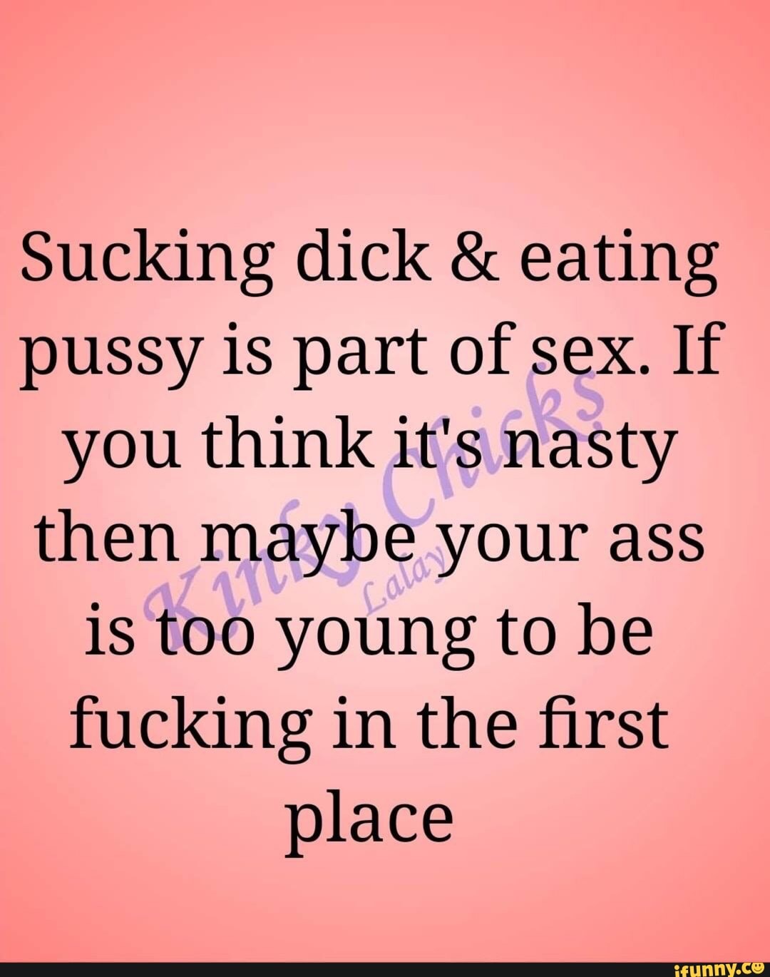 Dick young pussy