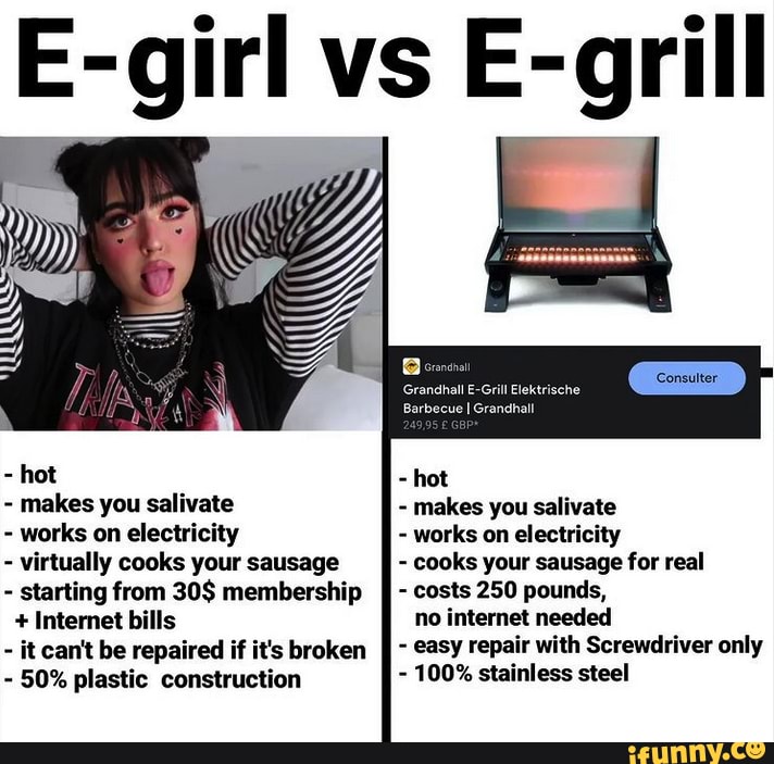 vs E-grill E-Grill Elektrische Barbecue Grandhall hot - makes you salivate -