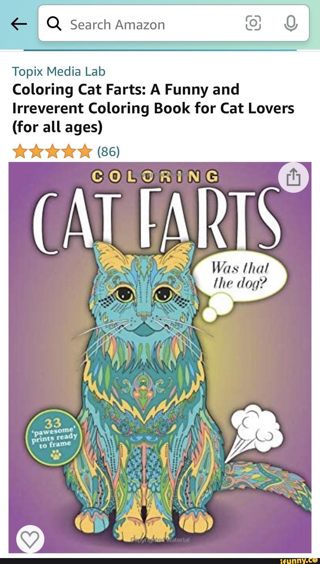 I Q Search Amazon Topix Media Lab Coloring Cat Farts A Funny and ...