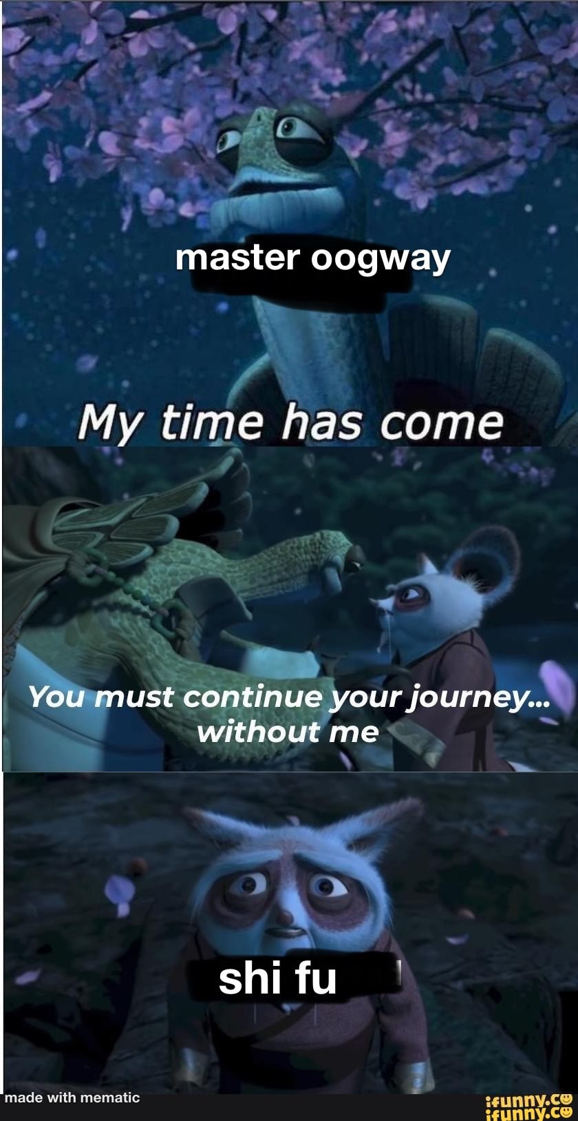 continue your journey without me