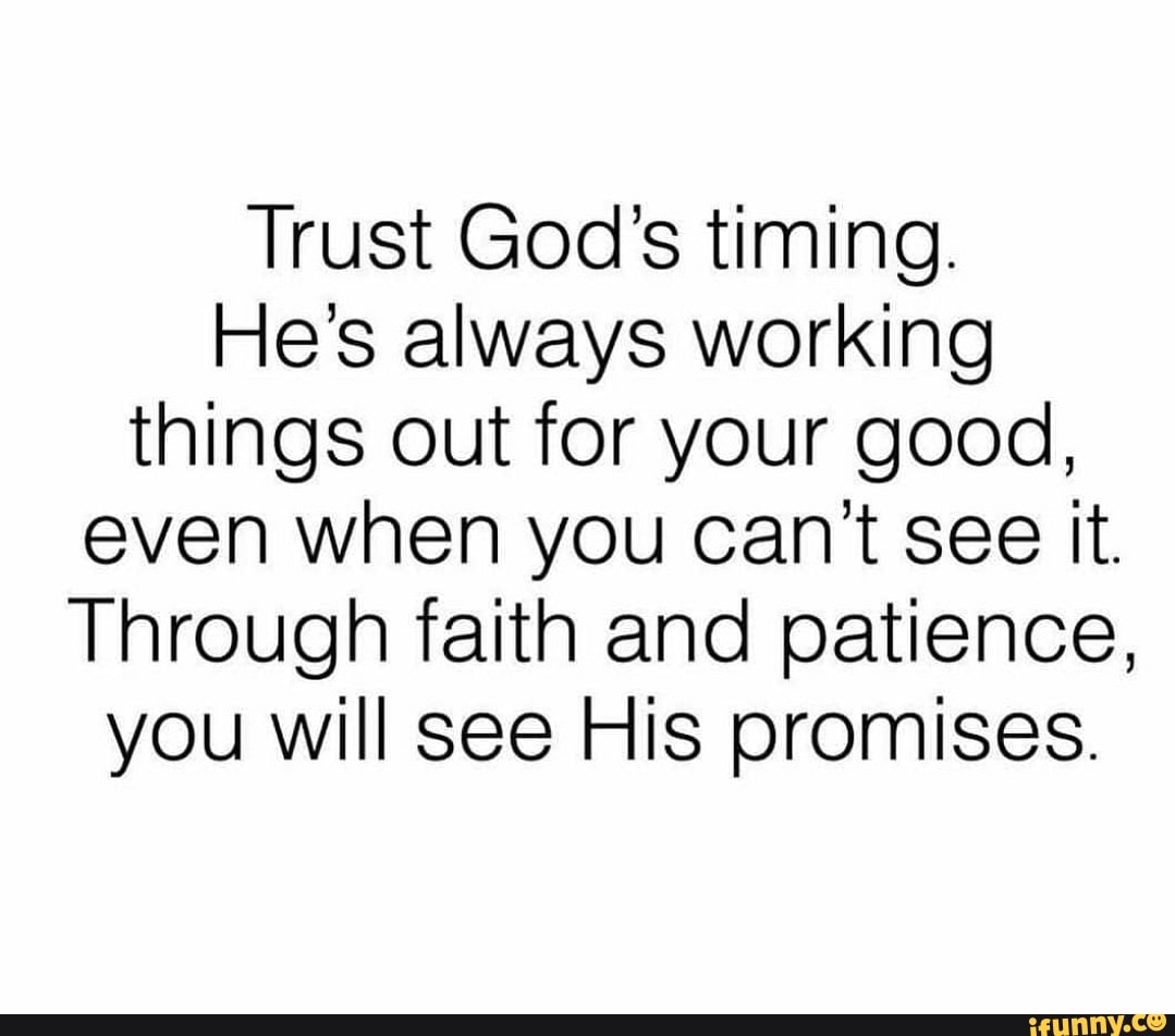 trust in gods timing