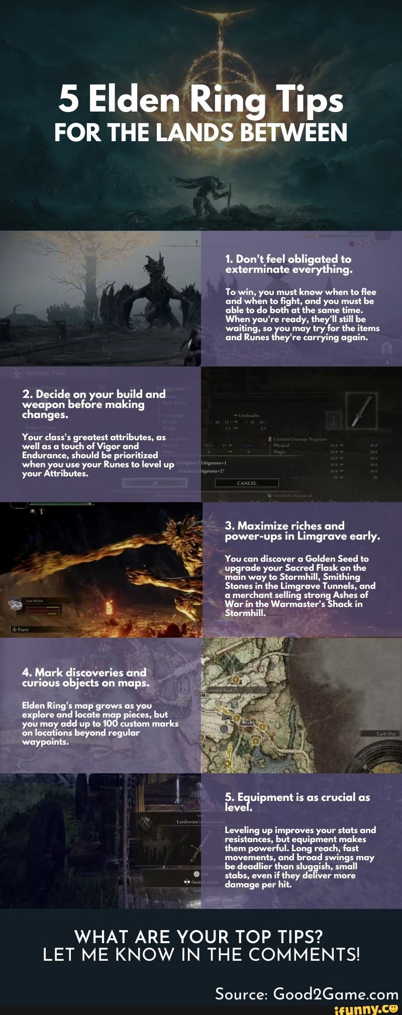 5 Elden Ring Tips For The Lands Between Infographic 5 Elden Ring   8a65d138d16b76fa8cba5aacba6b54719b9c2c80460a577d24f921d0c9795b88 1 