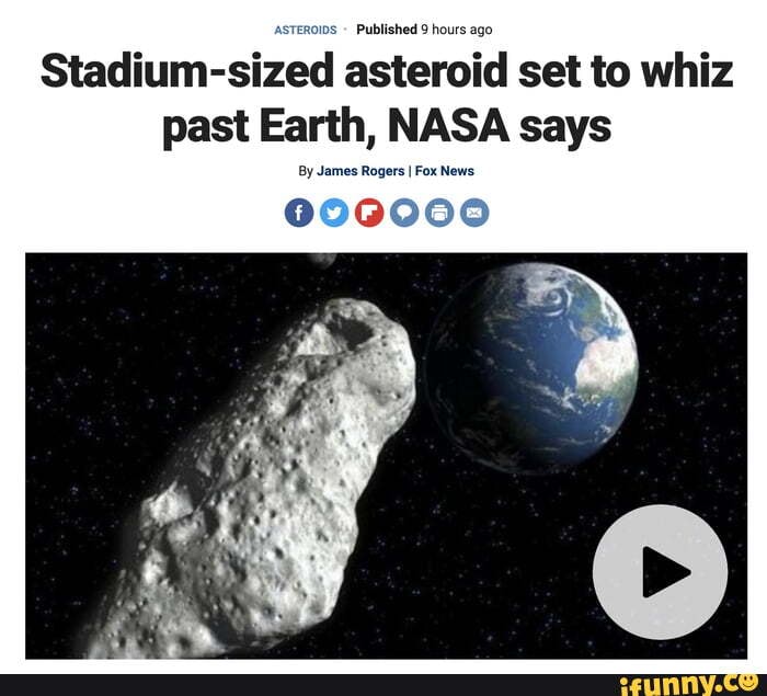 Stadium-sized asteroid set to whiz past Earth, NASA says By James ...