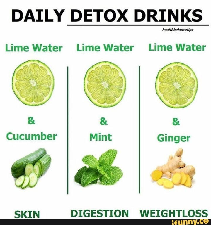 DAILY DETOX DRINKS Lime Water Lime Water Lime Water SKIN DIGESTION ...