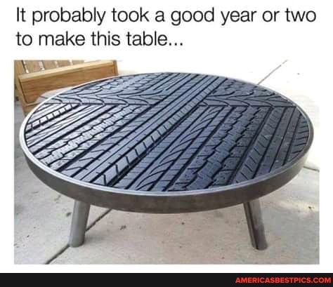 It probably took a good year or two to make this table...