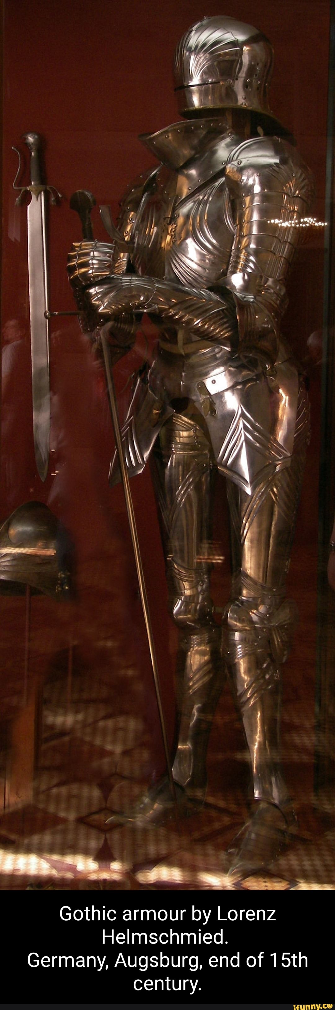 Hel mschmied Germany Augsburg end of 15th century He Gothic armour