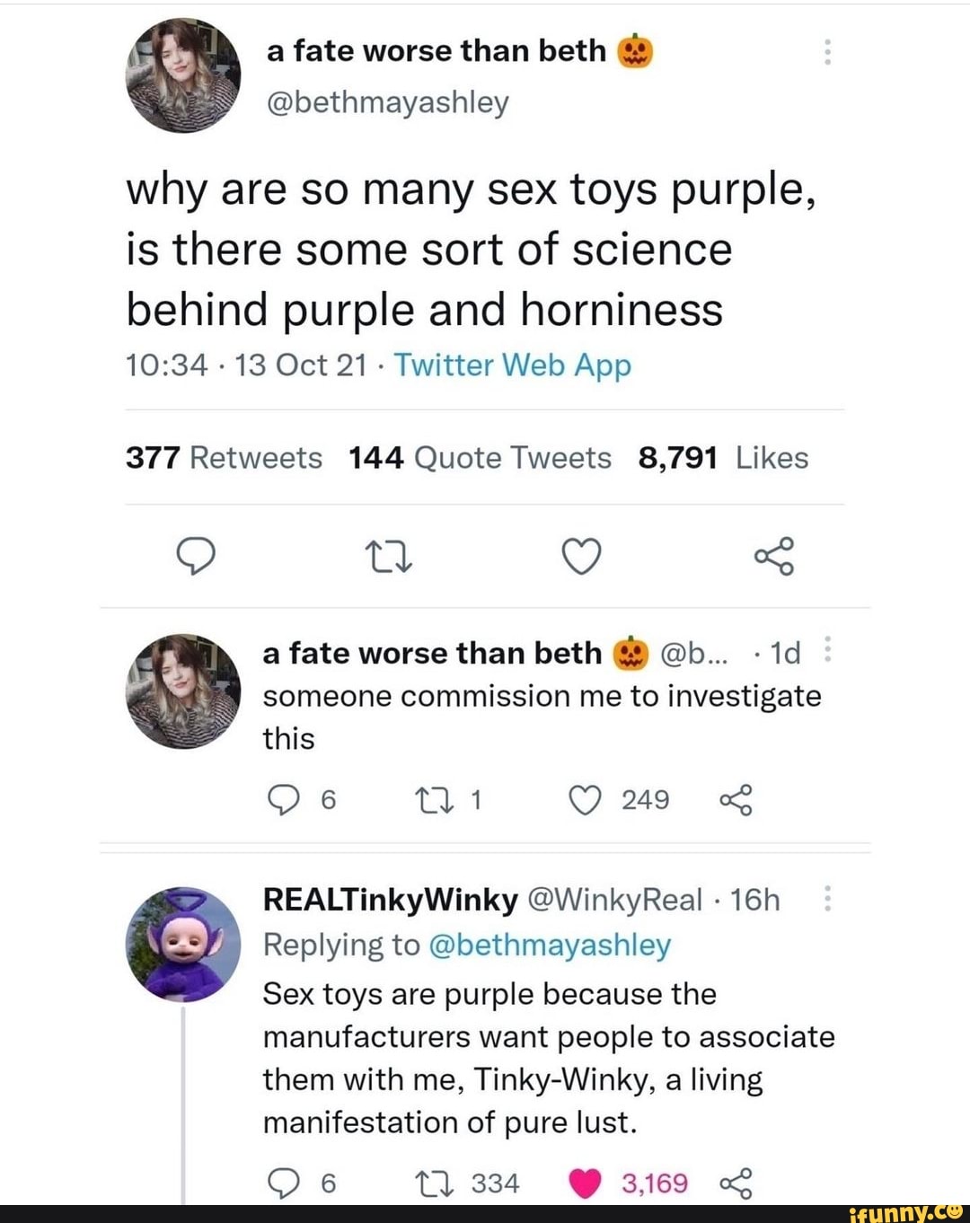 Why are so many sex toys purple, is there some sort of science behind  purple and