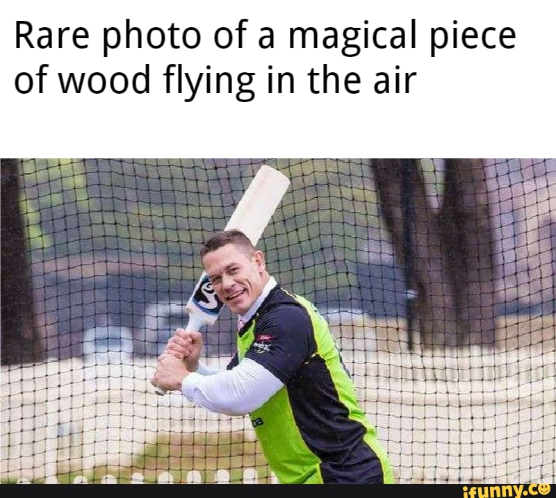 Rare photo of a magical piece of wood flying in the air