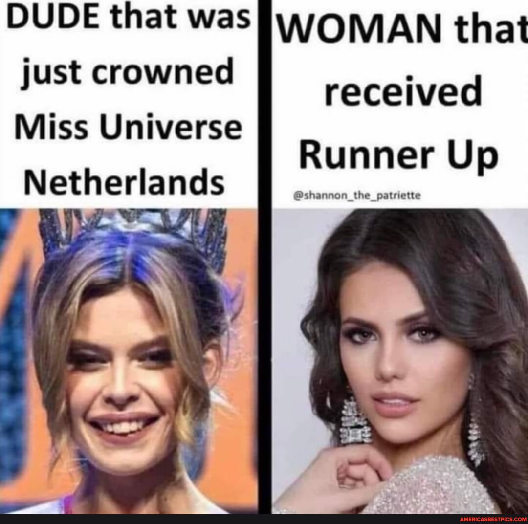 DUDE that was just crowned WOMAN that received Miss Universe