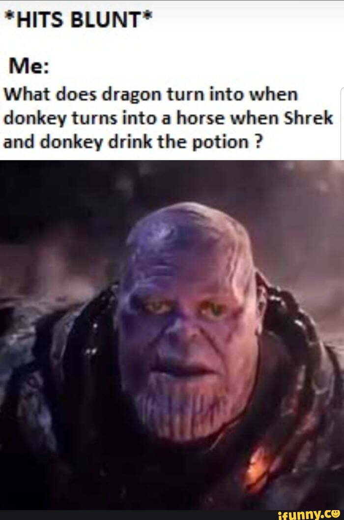 *HITS BLUNT* What does dragon turn into when donkey turns into a horse - What Does Dragon Turn Into In Shrek 2
