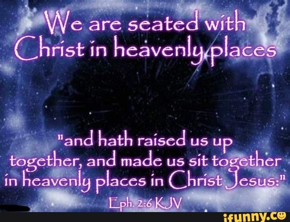 sitting with jesus in heavenly places