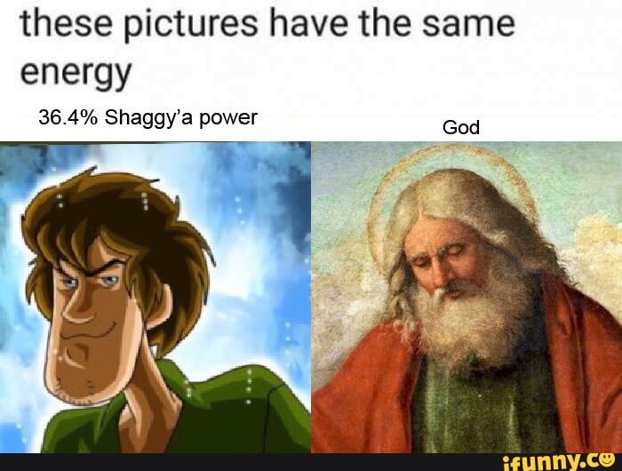 These Pictures Have The Same Energy 36 4 Shaggy A Power God