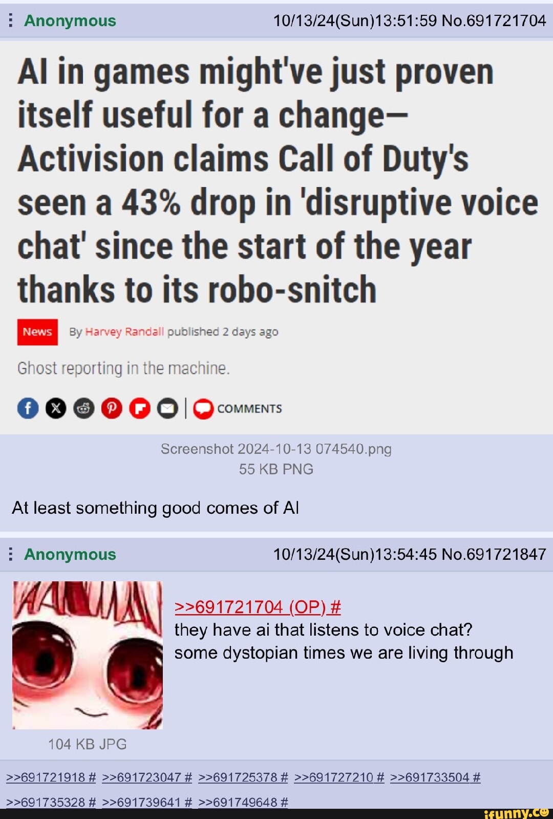  Anonymous No.691721704 Al in games might've just proven itself useful