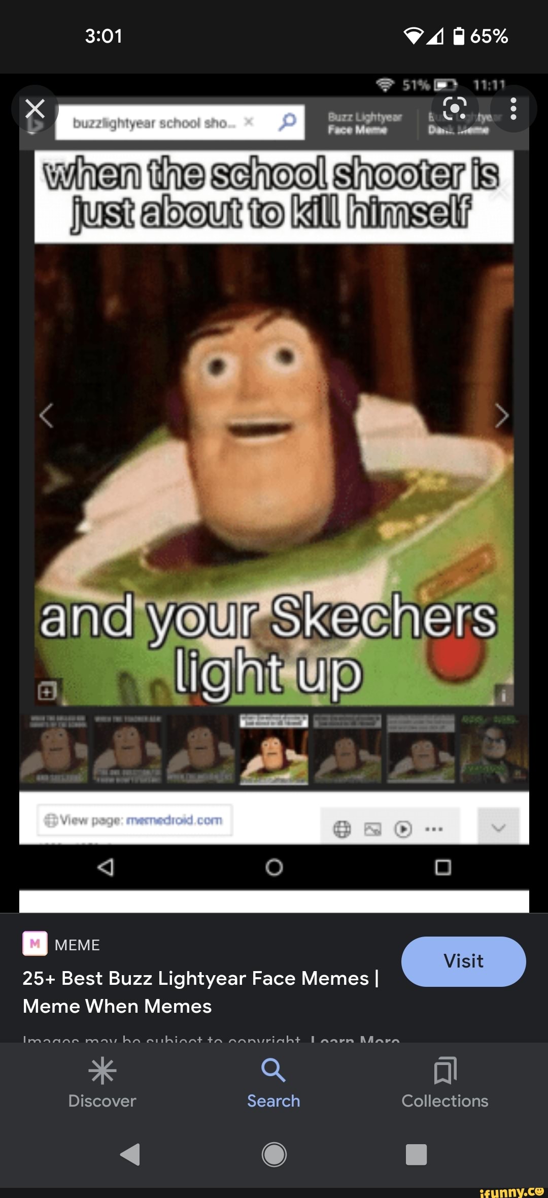 Buzz lightyear face meme