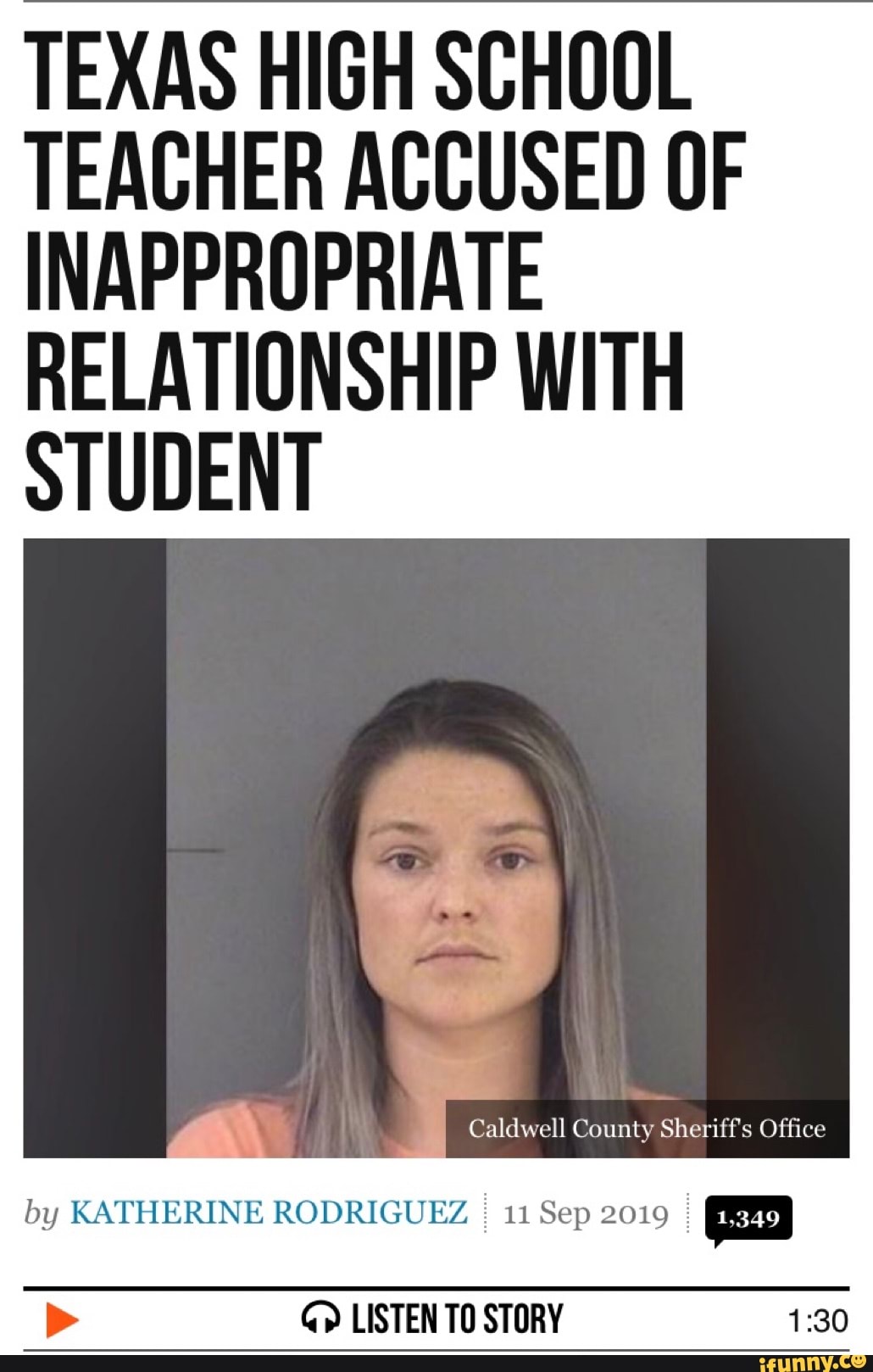 TEXAS HIGH SCHOOL TEACHER ACCUSED UF INAPPROPRIATE RELATIONSHIP WITH ...