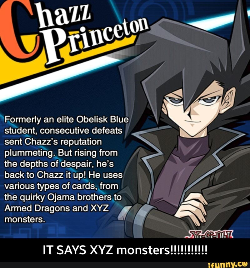 Formerly An Elite Obelisk Blue Student Consecutive Defeats Sent Chazz S Reputation Plummeting But Rising From The