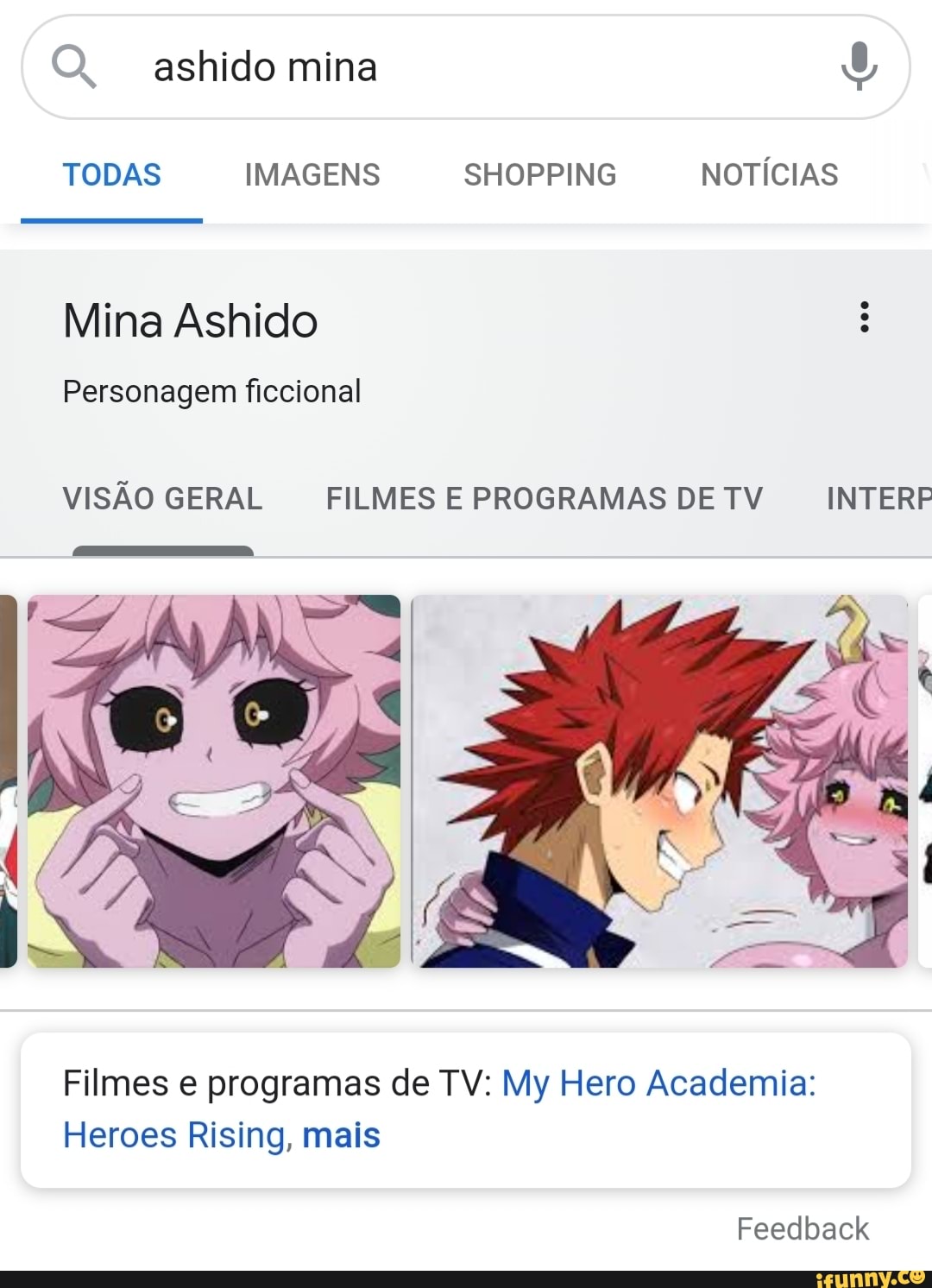 Minaashido memes. Best Collection of funny Minaashido pictures on iFunny  Brazil