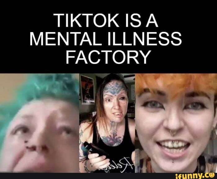 TIKTOK ISA MENTAL ILLNESS FACTORY iFunny