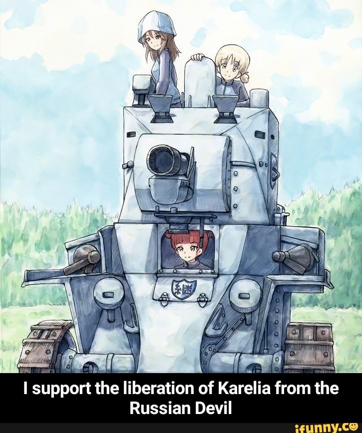 Í support the liberation of Karelia from the
Russian Devil - I support the liberation of Karelia from the Russian Devil