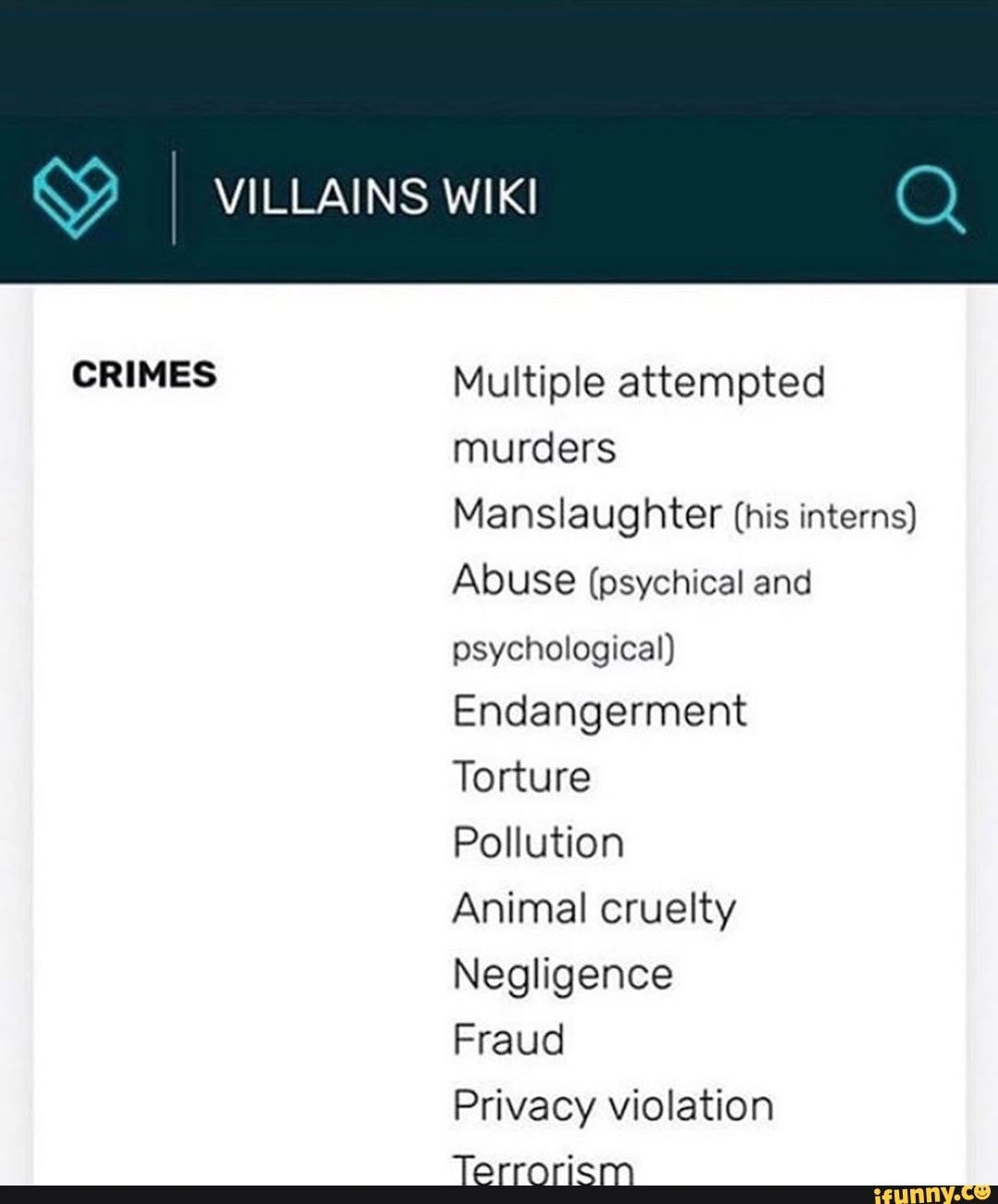 villains-wiki-crimes-multiple-attempted-murders-manslaughter-his