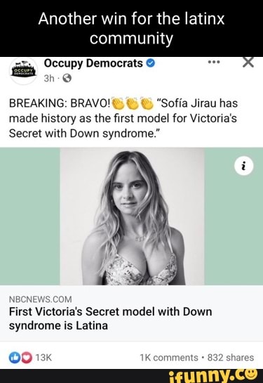 funny down syndrome victoria secret model meme｜TikTok Search