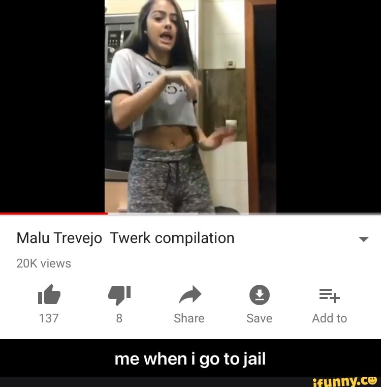 Malu Trevejo Twerk compilation me when i go tojail - me when i go to jail.