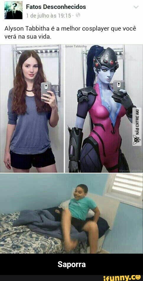 Alyson Tabbitha é a melhor cosplayer que você
verá na sua vida. - Saporra
