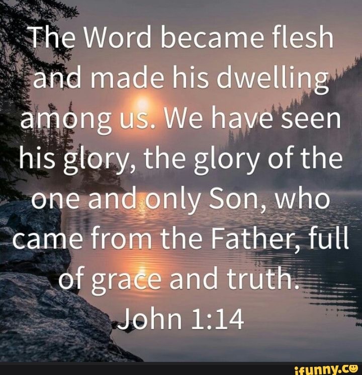 The Word became flesh and made his dwelling among us. We have seen his ...