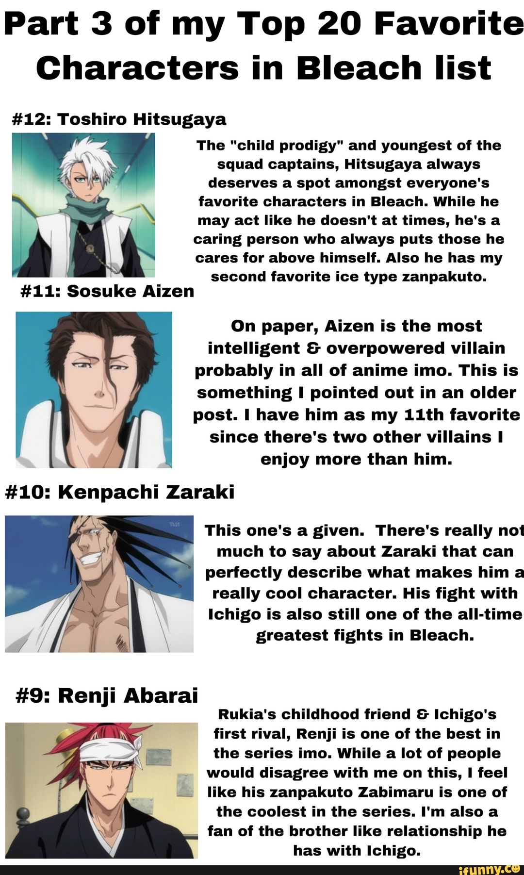 Part 3 of my Top 20 Favorite Characters in Bleach list #12: Toshiro ...