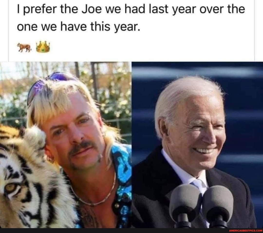 I prefer the Joe we had last year over the one we have this year.
PR