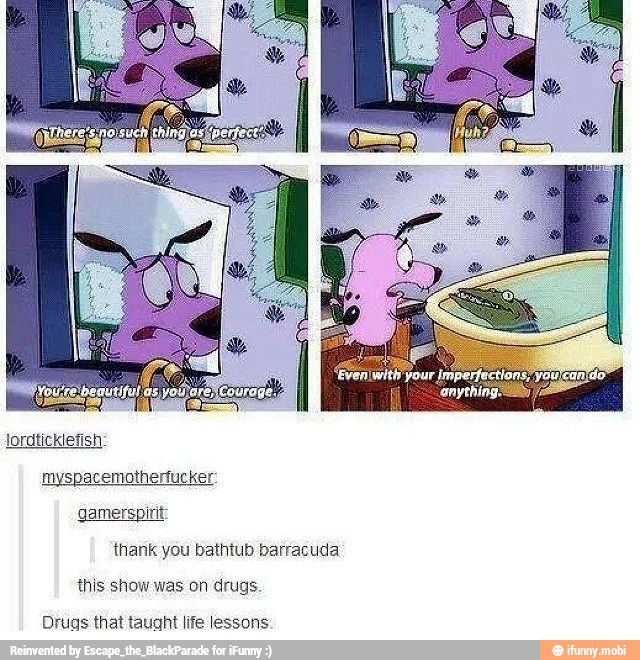 gamerspirit
you
this show was on drugs.
Drugs that taught life lessons: