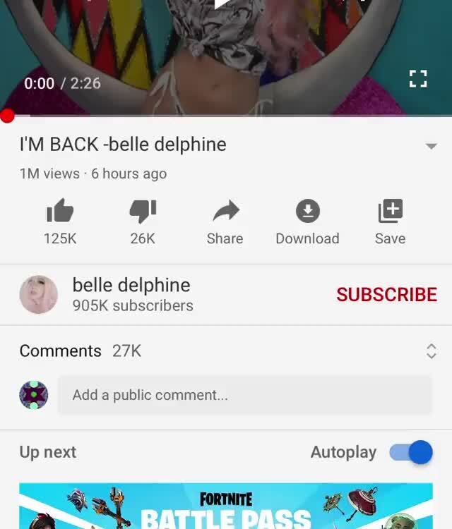 Belle delphine public