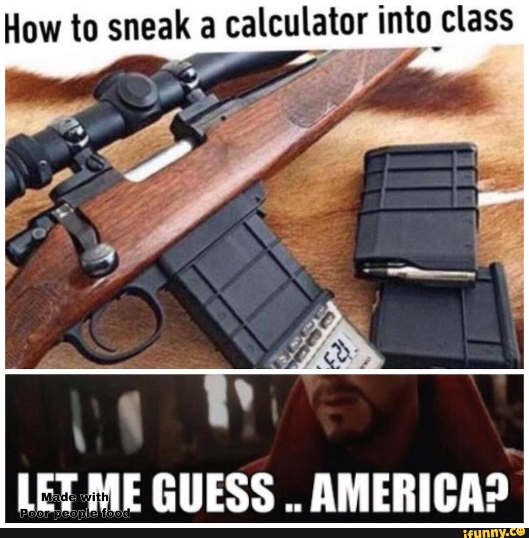 How to sneak a calculator into class